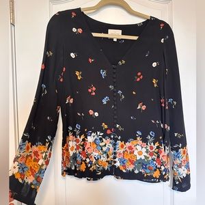 Sezane floral blouse